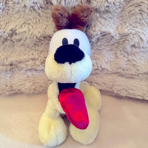 Plush Odie Dog Garfield Toy with Red Tongue - Picture 1 of 6